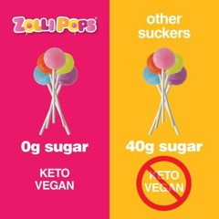 Zolli Pops Sugar Free Dental Friendly Lollipops Assorted Flavors 3.1 Ounce Pack
