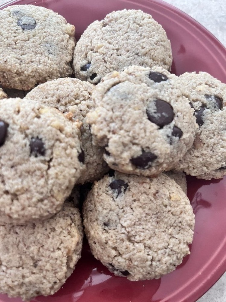 Keto Walnut Chocolate Chip Cookies *Diabetic Friendly* Gluten Free*Sugar Free *