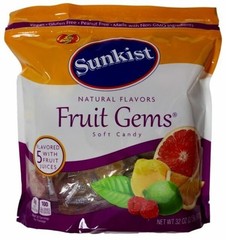 Sunkist Fruit Gems Soft Candy, Assorted Natural Flavors, 2-lb