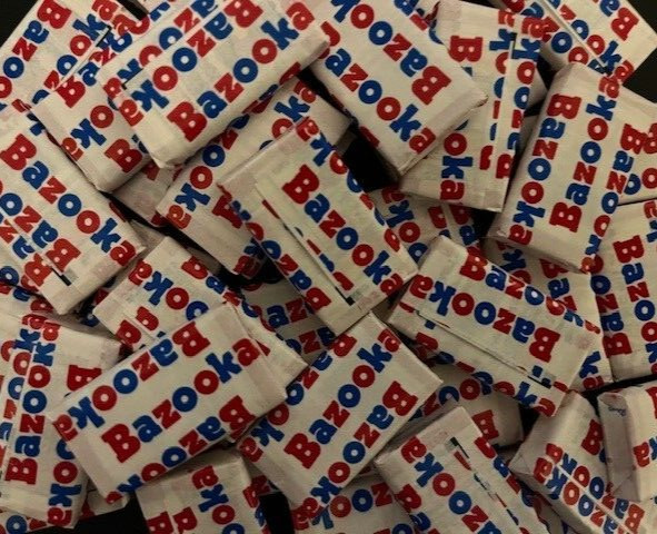 Bazooka Nostalgia Classic Original Flavor Chewing Bubble Gum- (1/2 POUND)