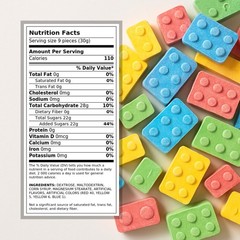 CANDY BLOX ~ Buildable sweet fun ~ 5LB – 80OZ ~ SHIPS FREE