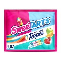 SweeTARTS Ropes, Candy, Twisted Rainbow Punch, 9 oz (Pack of 1), Multicolor