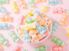 GummyGlow Bear Wax Candy 0.75lb, 5 Flavor Fruity candy for ASMR, Party, snacking