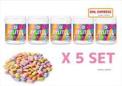 LOTTE XYLITOL GUM 7 KINDS FRUITS FLAVOR BOTTLE TYPE 133g JAPAN JAPANESE