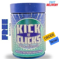 Kick It Clicks Masala Sugar-Free Herbal Blend | 10 Jars in 1 Box | Mouth Freshen