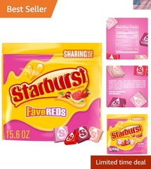15.6 oz FaveREDS Chewy Fruit Chews – Gluten-Free, Fruity Fun for All Ages