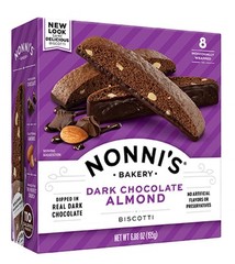 🟠 New Nonni’s Bakery Dark Chocolate Almond Biscotti Italian Cookies 6.88oz