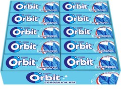 10 Pack WRIGLEY’S Orbit Sweet Mint Chewing Gum Full 100 pellets