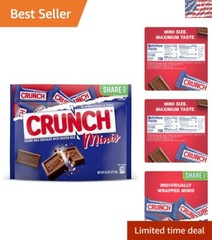 Shareable 8-Pack Milk Chocolate and Crisped Rice Bars – Ideal for Any Occasion