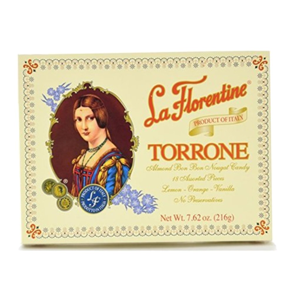Italian Soft Almond Nougat Candy, 18 pc Assortment