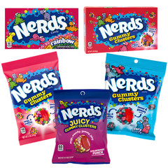 Nerds Candy Variety Mix Gummy Clusters Rainbow & Berry Assorted Pack