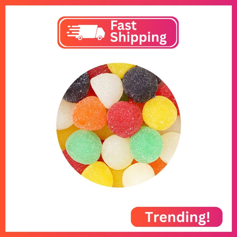 Gum Drops, 2 Pound Bulk Bag, Jumbo Gum Drops Candy, The Hampton Candy Company
