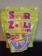 Zollipops Sour Clean Teeth Pops Sugar Free 5.2 Oz Sugar Free Keto New & Sealed
