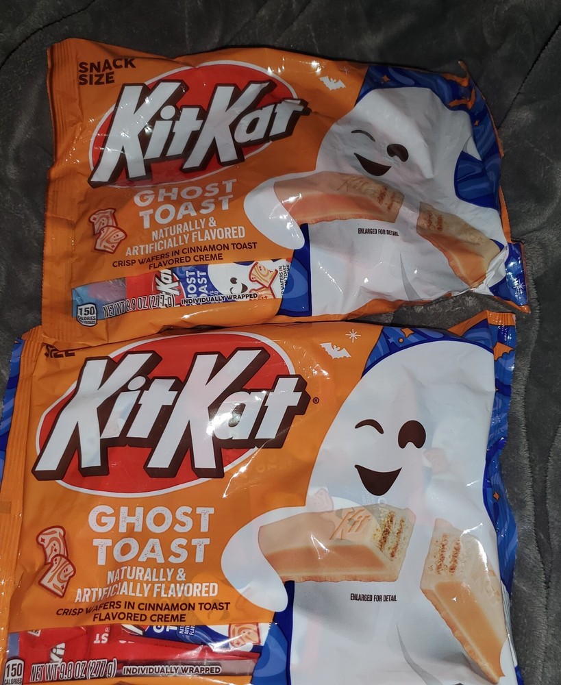 Kit Kat, Limited Edition Ghost Toast 9.8 Oz New – 2 PACKAGES