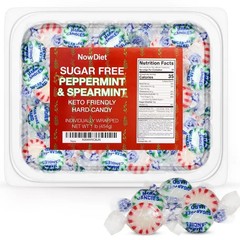 Sugar Free Starlight Peppermint & Spearmint Hard Candy, 1 lb Tamper-Proof…