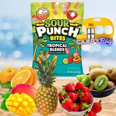 (PACK OF 3) Sour Punch Bites Straws 5oz Each Bag – Unique 5 Ounce (Pack of