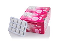 Xyloburst Xylitol All Natural Aspartame Free Bubble Gum Blister Pack 12 Cards