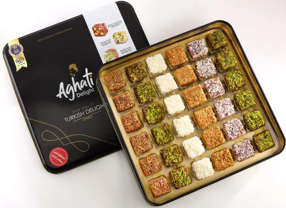 Aghati sweets Halqoum With Nuts Turkish Delight 500 g ⭐FAST SHIPPING⭐