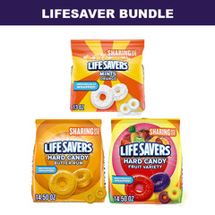 Life Savers Bundle Butter Rum 14.5oz + Orange Mint 13oz + Fruit 14.5oz