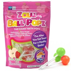 Zollipops Ball Popz Clean Teeth Sugar Free 5.2 Ounces (Pack of 1), Assorted