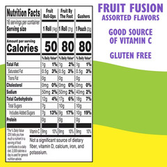 Fruit Roll-Ups, Fruit by the Foot, Gushers Gluten Free Fruit Flavored Snacks (16
