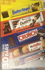 Ferrero Snack Time Mix Assorted Chocolate Bars Box 30 Count Full Size BB-08/2026