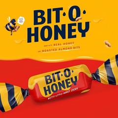 Bit-O-Honey, Soft & Chewy Nostalgic Taffy, Real Honey & Almond Bits (5 Pounds)