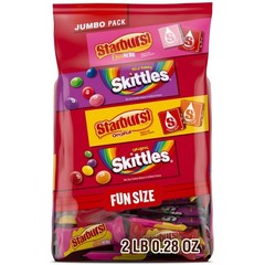 Skittles, Starburst Fun Size Chewy Candy Assorted Variety, Individually Wrapp…