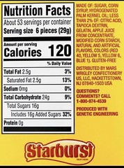 2 Packs Starburst Original Fruity Chewy Candy Bulk Jar 54 oz Each, Total 108 oz