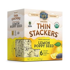 Lundberg Organic White Chocolate Thin Stackers 3.3 oz White Chocolate Lemon