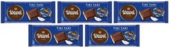 5 x Wawel TIKI TAKI – Coconut – Nuts Chocolate 53% 100g / 3,5 oz