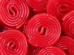 Broadway Strawberry Red Licorice Pinwheels – 1 Pound 1 (Pack of 1),