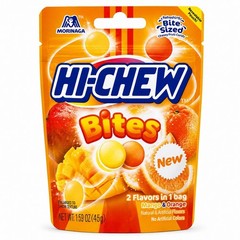 Hi-Chew Mango & Orange Japanese Chewy Fruit Candy 1.59 oz (Pack of 12)