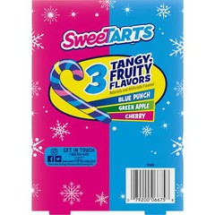 12 – Sweetarts Christmas Candy Canes Punch, Green Apple, Cherry Full Size