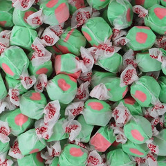 Taffy Town Salt Water Taffy Candy Mix – Pineapple, Licorice Swirl & Watermelon