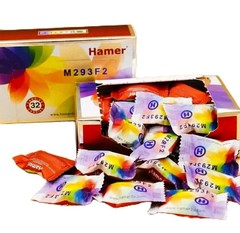 32pcs per Box – Hard Candy Snack Rainbow Ham er Candy Coffee Ginseng Candy