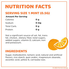 Bulk Resealable Refill Bag, Orange Flavored Mints, On-The-Go Refreshment, Includ
