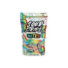 5x Sour Strips Candy Bites Rainbow Sweet Treats Snack Bulk Pack Fresh 6.35oz