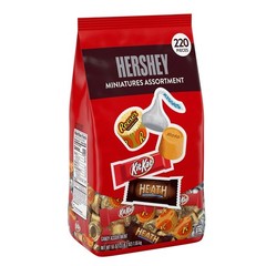 Hershey Assorted Chocolate Miniatures Candy Bulk Bag (55 Ounce, 220 Pieces)