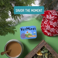 VerMints Organic Breath Mints PepperMint Candy 1.4 Ounce (Pack of 6)