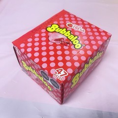 Bubbaloo Sabor Fresa Strawberry Liquid-filled Gum 47 Pieces Box