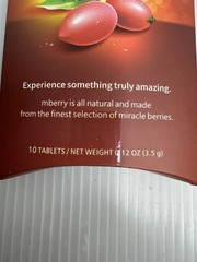 mberry Miracle Fruit Tablets, Single Pack (10 Tablets), Turn Sour into Sweet