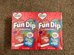(2) Fun Dip Valentine’S 24 Count,10 Oz Card Pouches in Box SHIPS SAME DAY!