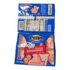 (2) Peeps Pop-Tarts Frosted Strawberry Marshmallow Chicks 10ct 3oz Candy