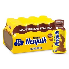 Nesquik Chocolate Lowfat Milk Ready to Drink 12 Pack of 8 fl oz (Packaging May V