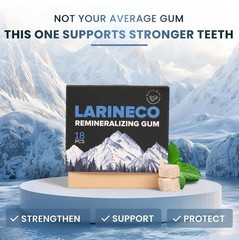 Larineco Remineralizing Gum Nano Hydroxyapatite Xylitol 36 Pieces Mint