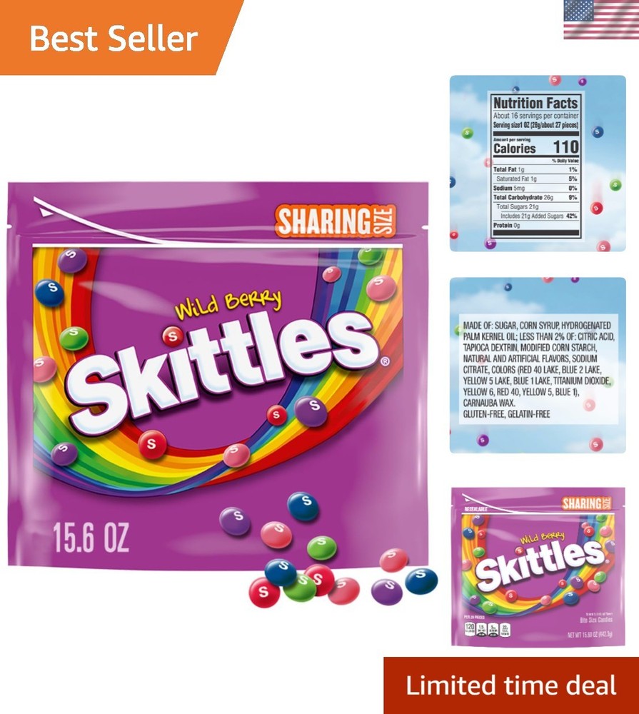 15.6 Oz Wild Berry Candy – The Ultimate Sharing Snack for Every Festive Occasion