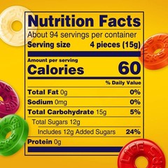 50 oz Bulk Bag of Mixed Fruit Hard Candy for Birthdays and Holidays