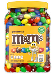 M&M’S Peanut Milk Chocolate Candy Bulk Jar 62 oz FRESH DATE 6/26 (FREE SHIPPING)