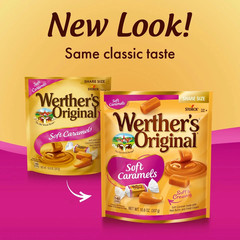 Werther’s Original Individually Wrapped Soft Caramels, 10.8oz Sharing Size Bag